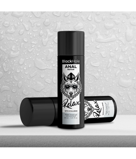 BLACK HOLE - RIPARAZIONE ANALE RELAX A BASE ACQUA CON IALURONE 30 ML