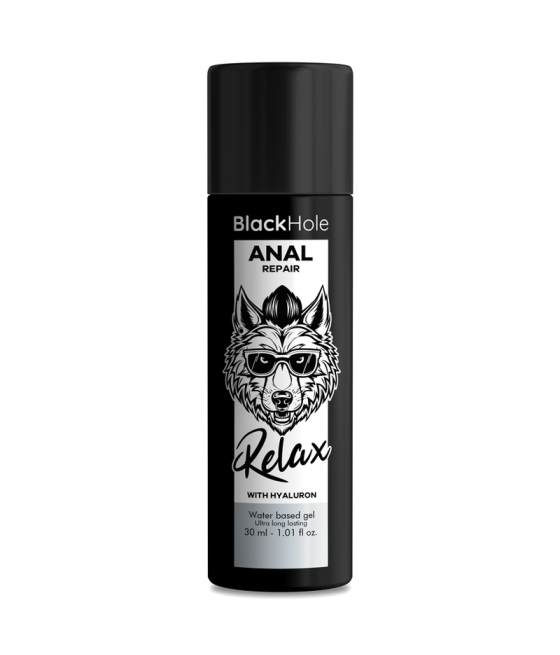 BLACK HOLE - RIPARAZIONE ANALE RELAX A BASE ACQUA CON IALURONE 30 ML