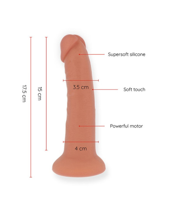 ONINDER - DILDO VIBRATORE PICCOLO BOGOTÁ 9 VELOCITÀ NATURALE 17.5 CM -O- 4 CM - APP GRATUITA