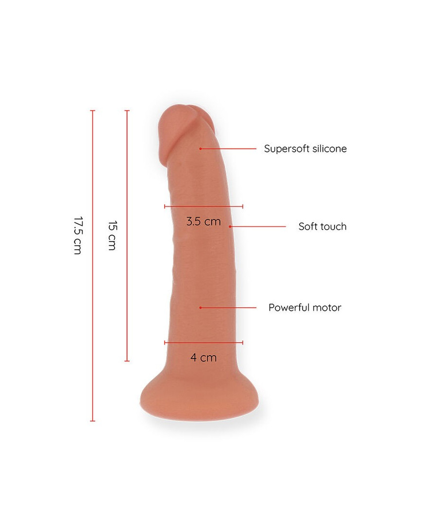 ONINDER - DILDO VIBRATORE PICCOLO BOGOTÁ 9 VELOCITÀ NATURALE 17.5 CM -O- 4 CM - APP GRATUITA