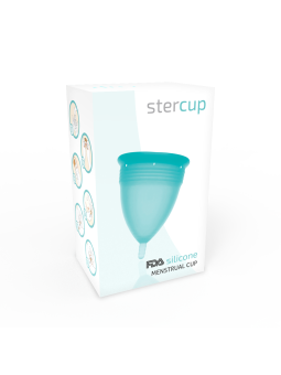 STERCUP COPPE MESTRUALI - MISURA L -  ACQUAMARINA - SILICONE FDA