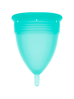 STERCUP COPPE MESTRUALI - MISURA L -  ACQUAMARINA - SILICONE FDA