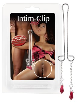 DECORAZIONE CLIP VAGINALE REGOLABILE INTIMATE CLIPS RED