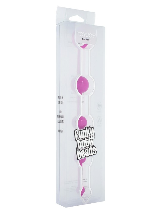 CATENA ANALE A 4 SFERE STIMOLANTI \"FUNKY BUTT BEADS\" FUCSIA