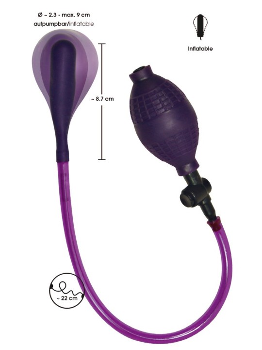 FALLO ANALE GONFIABILE BAD KITTY "ANAL BALLOON" VIOLA