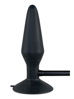 PLUG ANALE GONFIABILE IN SILICONE "TRUE BLACK"