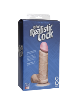 FALLO REALISTICO CON TESTICOLI DOC JOHNSON \"REALISTIC COCK 8\"