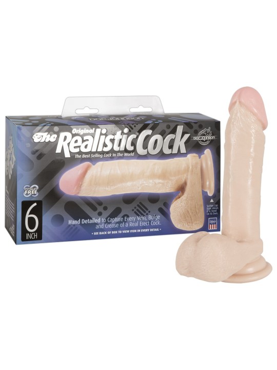 FALLO REALISTICO CON TESTICOLI DOC JOHNSON \"REALISTIC COCK 6\"