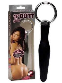 CUNEO ANALE "KEY TO YOUR BUTT" NERO - 10 CM