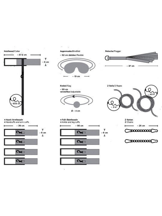 TAVOLO BONDAGE SET BDSM COSTRITTIVO "BONDAGE BOARD"