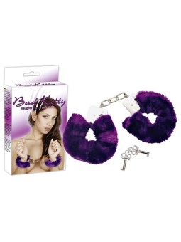 MANETTE IN METALLO RIVESTITE IN PELUCHE BAD KITTY "SOFT CUFFS" ROSA