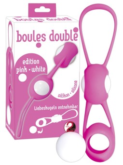 PALLINE DELL'AMORE IN SILICONE "BOULES DOUBLE" ROSA