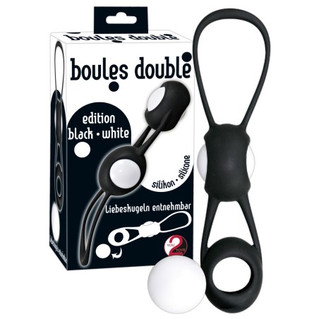 PALLINE DELLAMORE IN SILICONE \BOULES DOUBLE\ NERO