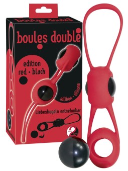 PALLINE DELLAMORE IN SILICONE \BOULES DOUBLE\ ROSSO