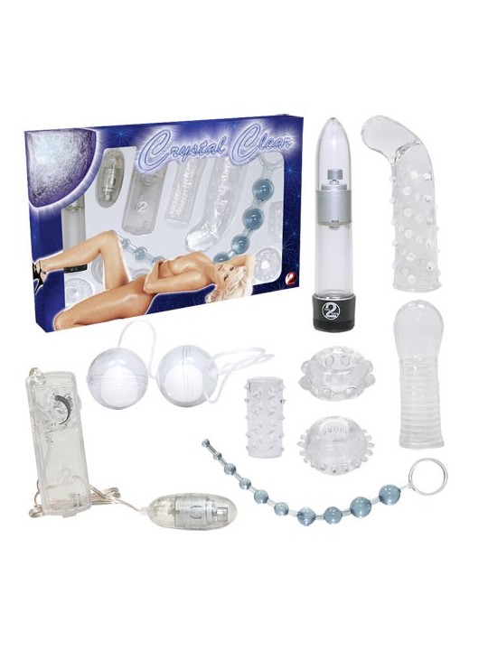 KIT DEL PIACERE 8 PEZZI "CRYSTAL CLEAR"