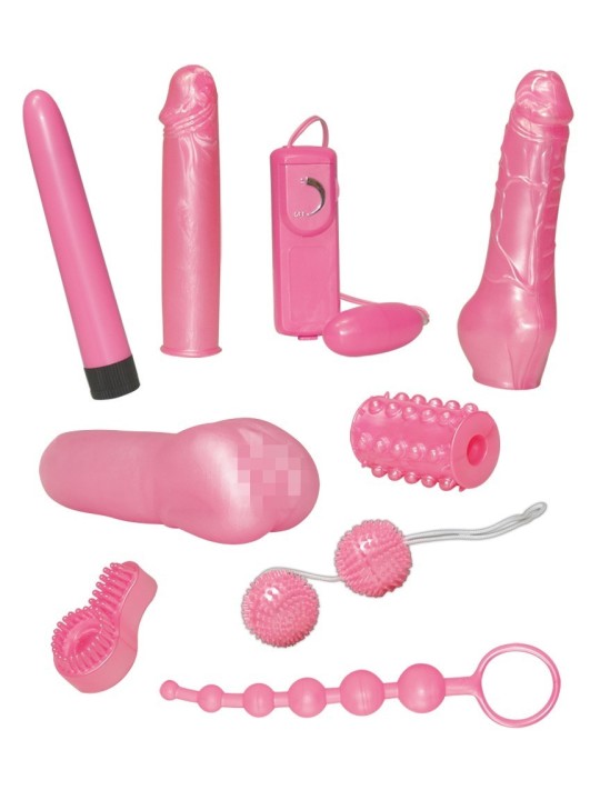 KIT DEL PIACERE 9 PEZZI "CANDY TOY" ROSA