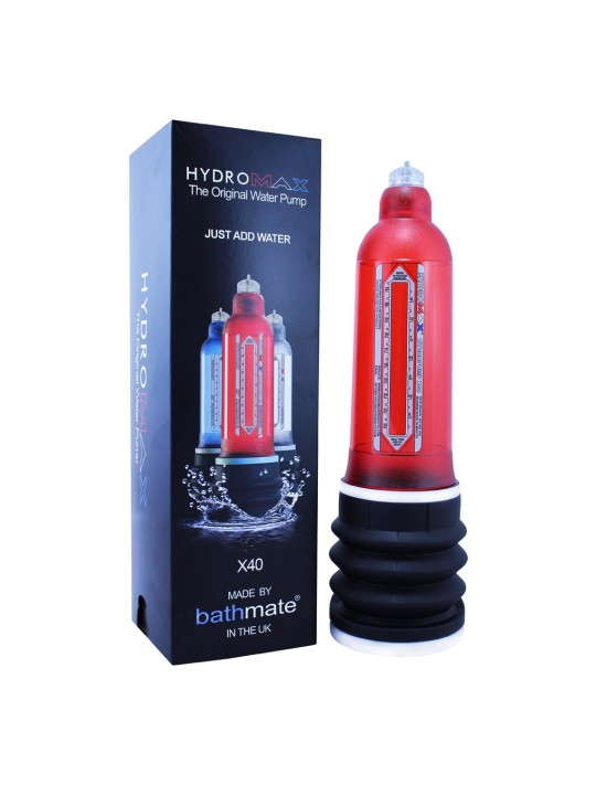 SVILUPPATORE IDRAULICO PROFESSIONALE BATHMATE \"HYDROMAX X40\" ROSSO