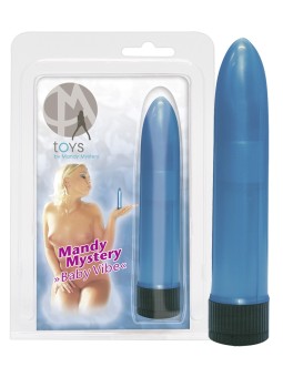 VIBRATORE CLASSICO MANDY MYSTERY BABY VIBE BLU