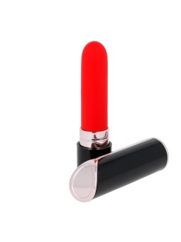 VIBRATORE A FORMA DI ROSSETTO "LIPS STYLE SHIA" BLACK&RED