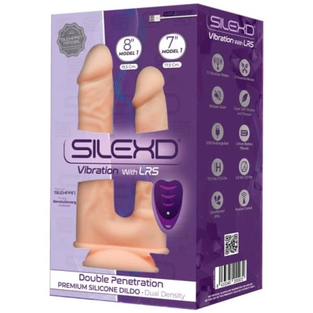 SILEXD DOUBLE PENETRATION MODEL 1 Il Doppio Dildo Vibrante 19 e 20 cm