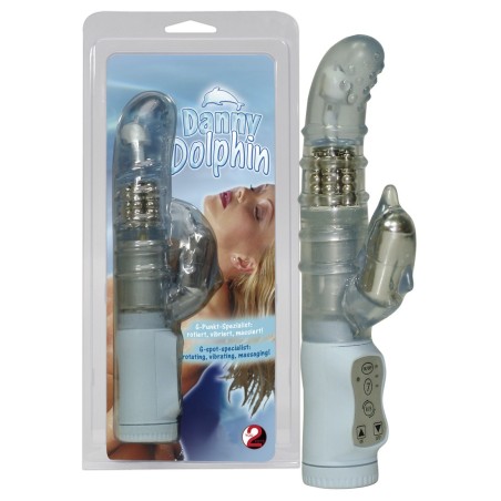 VIBRATORE E STIMOLATORE CLITORIDE E PUNTO G DANNY DOLPHIN