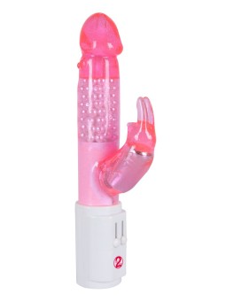 VIBRATORE CON STIMOLATORE CLITORIDE "SPARKLING CLEAR RABBIT"