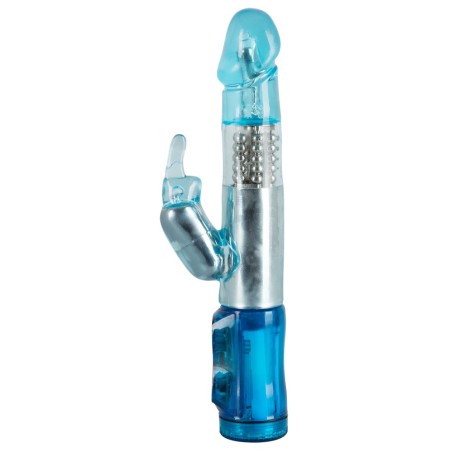 VIBRATORE RABBIT CRAZY CLIT TICKLER BLU - 21.5 CM