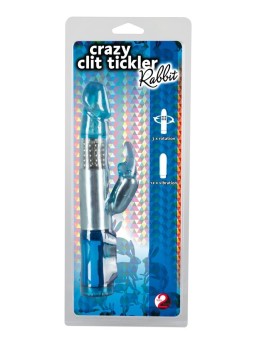 VIBRATORE RABBIT "CRAZY CLIT TICKLER" BLU - 21.5 CM