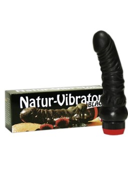 VIBRATORE REALISTICO NATUR VIBRATOR NERO - 17 CM