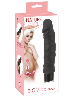 VIBRATORE REALISTICO NATURE SKIN "BIG VIBE BLACK"