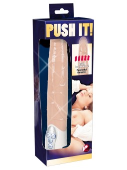 VIBRATORE REALISTICO CON SPINTA "PUSH IT" CARNE