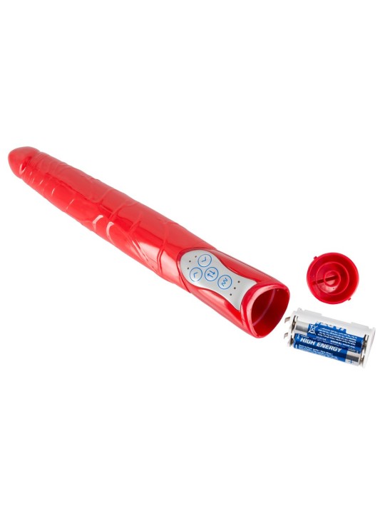 VIBRATORE REALISTICO CON SPINTA "PUSH IT" ROSSO