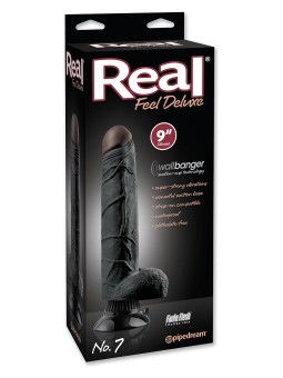 VIBRATORE REALISTICO "REAL FEEL DELUXE 7" NERO - 27.5 CM