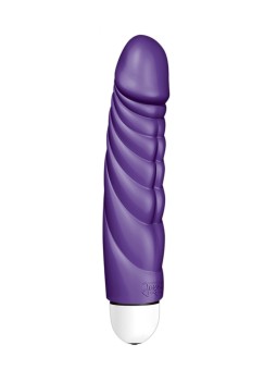 VIBRATORE REALISTICO CON RILIEVI AD ONDA MR. PERFECT VIOLA - 18 CM