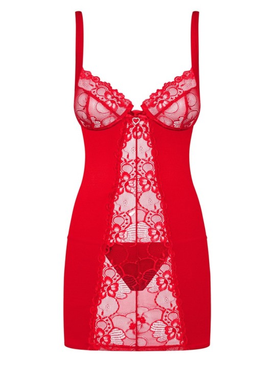 CHEMISE SUPER SEXY OBSESSIVE "KLEID 2" COLORE - ROSSO