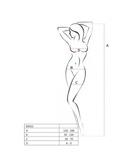 BODYSTOCKING PASSION WOMAN "BS012" BIANCO - TAGLIA UNICA