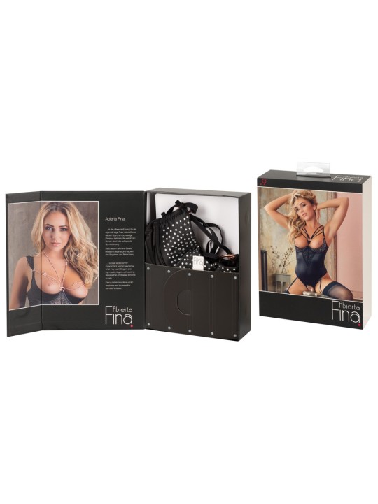 COMPLETO INTIMO BODY ALBERTA FINA - COLORE NERO