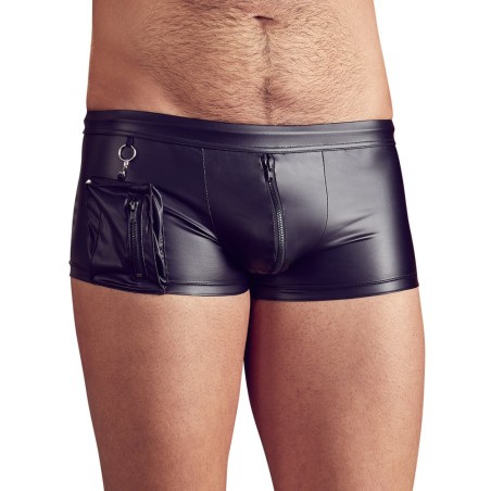 BOXER UOMO ELASTICIZZATI CON ZIP E TASCA NEK COLORE NERO