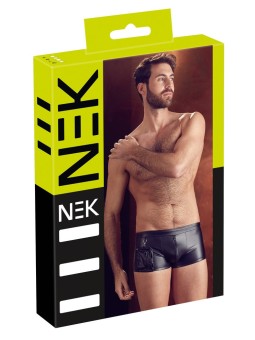 BOXER UOMO ELASTICIZZATI CON ZIP E TASCA "NEK" COLORE NERO