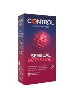 PROFILATTICI CONTROL "SENSUAL DOTS & LINES" - 12 PEZZI