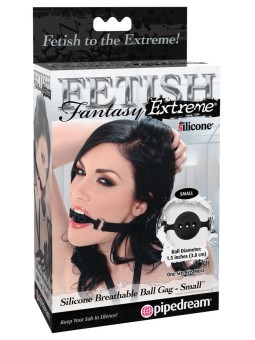 MORSO BALL GAG TRASPIRANTE "FETISH FANTASY EXTREME" COLORE NERO - DIMENSIONI PICCOLE