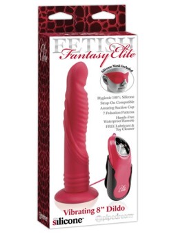 FALLO VIBRANTE FETISH FANTASY IN SILICONE VIBRATING 8 ROSSO