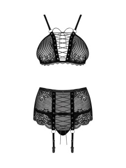 Reggiseno, reggicalze e perizoma nel set Basitta di Obsessive.