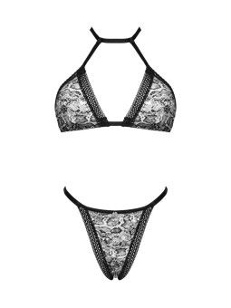 Set Xenita di Obsessive con reggiseno morbido e perizoma.