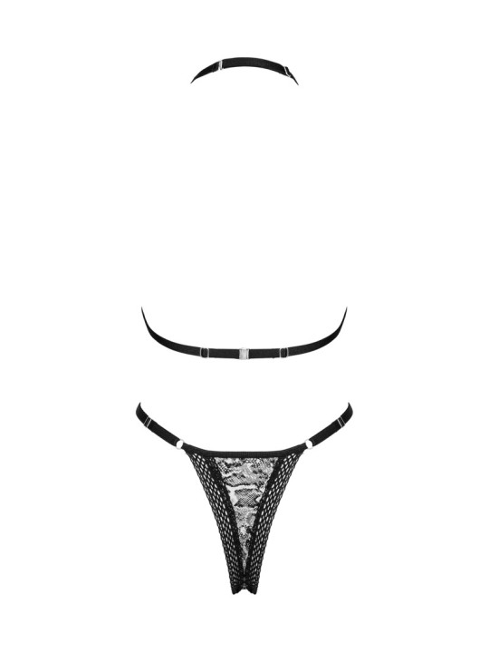 Set Xenita di Obsessive con reggiseno morbido e perizoma.