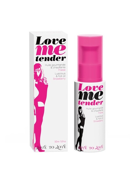 OLIO PER MASSAGGI AROMA FRAGOLA \"LOVE ME TENDER\"  - 50 ML