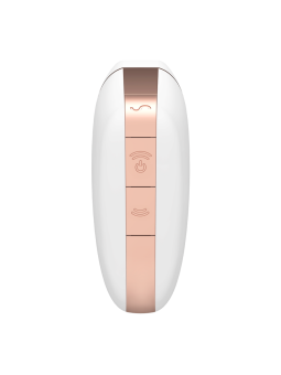 STIMOLATORE CLITORIDE - SATISFYER CONNECT - LOVE TRIANGLE - WHITE / GOLD