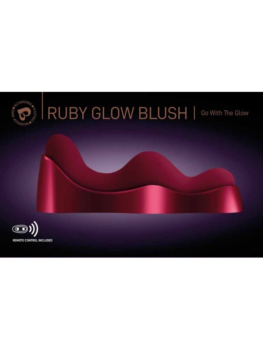 Rocks Off Ruby Glow Blush - Vibratore Punto G, 10 MOD, Ricaricabile